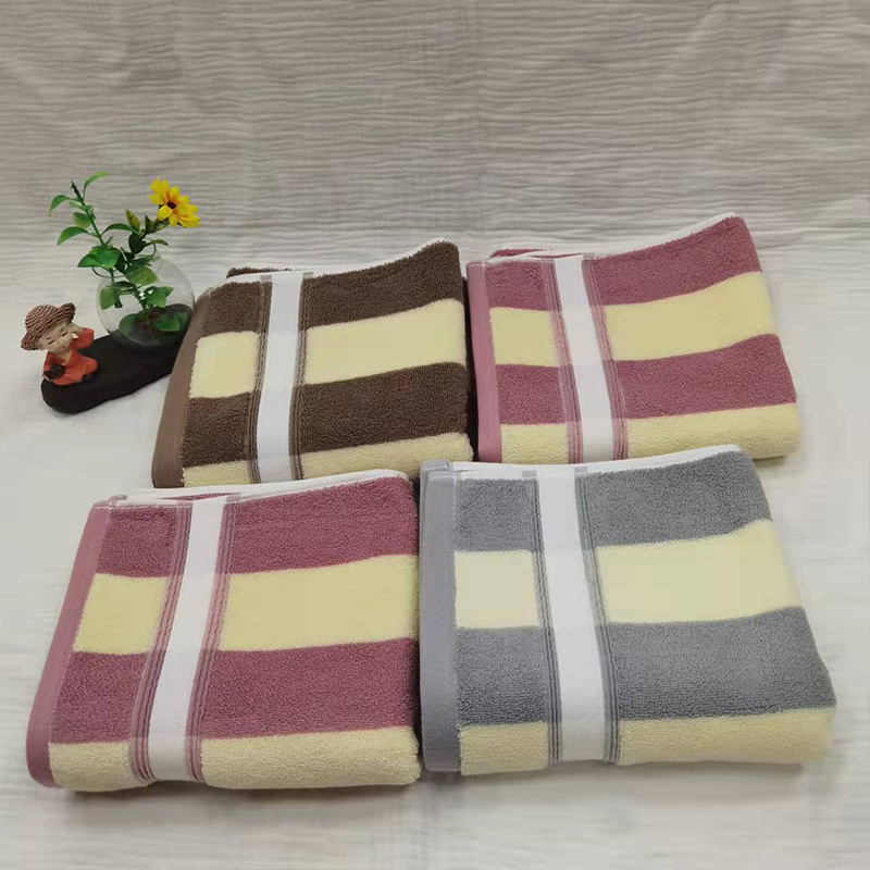 中城国网 宽条毛巾 75＊35cm
